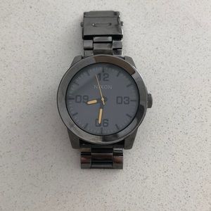 Nixon gunmetal corporal watch